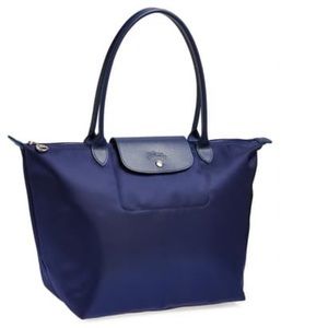 NWT Longchamp Large Navy Le Pliage Neo Shoulder